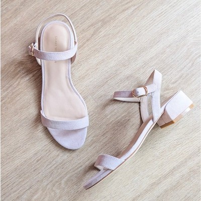 NWT Stuart Weitzman Dancer 35 Block Suede Sandals, size 7.5B