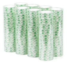 72 Rolls Crystal Clear Tape Refills Bulk Transparent Tape Dispenser Office Tape