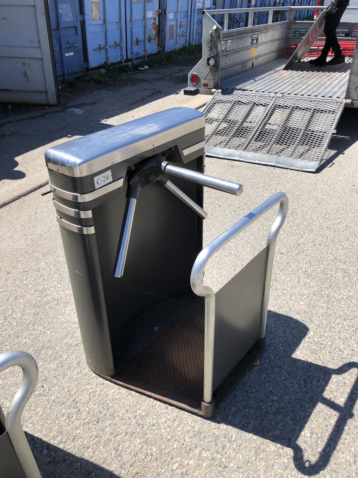 VINTAGE PEREY ENTRY TURNSTILE FROM IZOD CENTER NJ MEADOWLANDS DEVILS