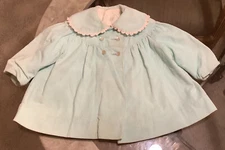 Vintage Toddler KUTE KIDDIE CLASSIC Light Blue Corduroy Coat union made ILGWU 