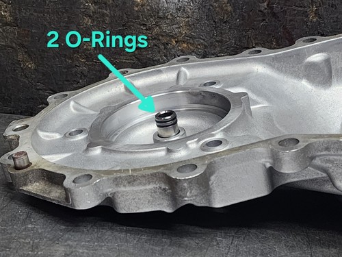 RE0F09A RE0F09B JF010E REAR COVER 2 O-RINGS NISSAN CVT TRANSMISSION 2003-UP #ACO - Picture 4 of 7