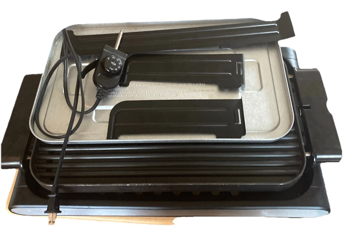 Wolfgang Puck 1800W Reversible Electric Grill Griddle Bistro Collection BRGG0030