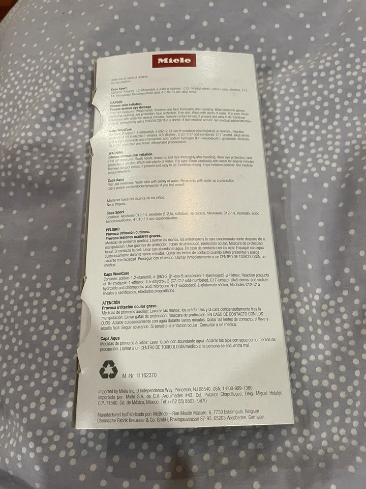 Miele Wash Pods Sport, Aqua, Wool Care - Image 2 of 4