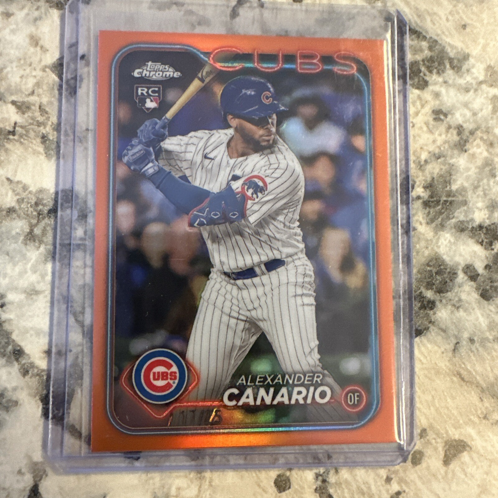 2024 Topps Chrome - Orange Refractor #174 Alexander Canario /25 (RC)