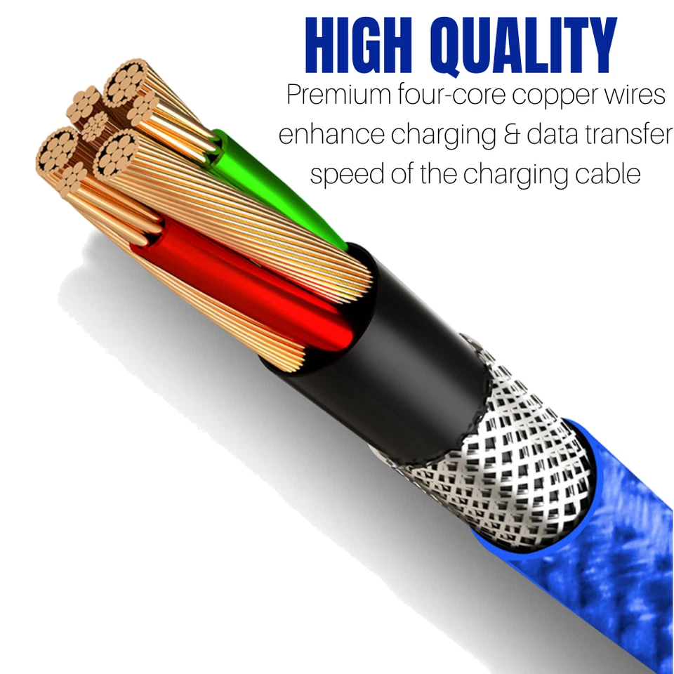 3 Pack 3/6Ft 360° Magnetic 3A Fast USB Type C Charger Charging Cable For Samsung - Image 3 of 4