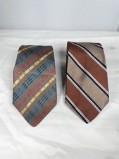 Vintage Bill Blass Men's 100 Silk Tie decorative 3pcs