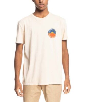 $30 Quiksilver Antique White Crescent City 'Quiksilver' Tee White Size Medium