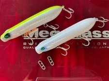 Two Bass Surface Popper Lures 100mm x 18g Surface Top Water Lure For Big Bass