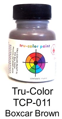 Tru-Color TCP-011 Boxcar Brown 1 oz Paint Bottle