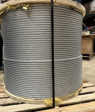 5/8” Galvanized EIPS Grade Wire Rope Steel Cable IWRC 6x19 Hot Dipped 100 Feet