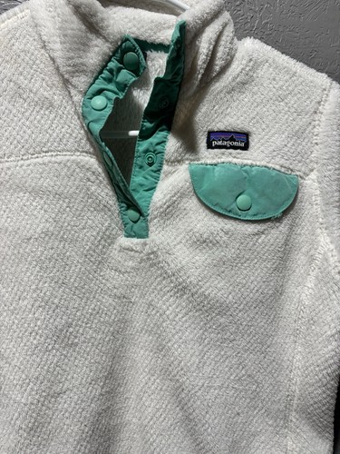 Patagonia Grey Retool Snap-T Pullover Sweater Girls Kids Size Large Fleece Top - Picture 2 of 6