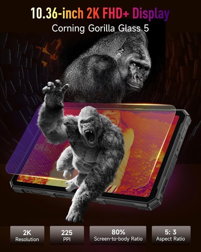 Ulefone Armor Pad 4 Ultra Thermal Imaging 5G Rugged Tablet 10.36" 2K Corning Dis - Picture 5 of 8