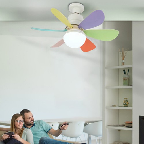 E27 Socket Fan LED Light E27 Base Remote Control Modern LED Ceiling Fan Dimmable - Picture 4 of 7