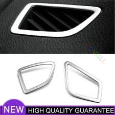 For BMW 3 4 Series GT 2013-2019 Silver Steel Dashboard Side Vent Overlay Cover