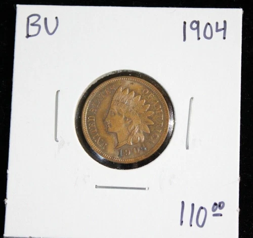 1904  Indian Head Cent   "BU"   Nice Small Cent