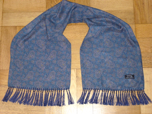 Vintage TOOTAL Scarf Cravat Mens Dapper Mod Indie Scooter Goodwood Ascot Races - Picture 8 of 11