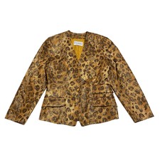 Gianfranco Ferre Women's Leopard Print Blazer Jacket | Vintage Designer Vtg