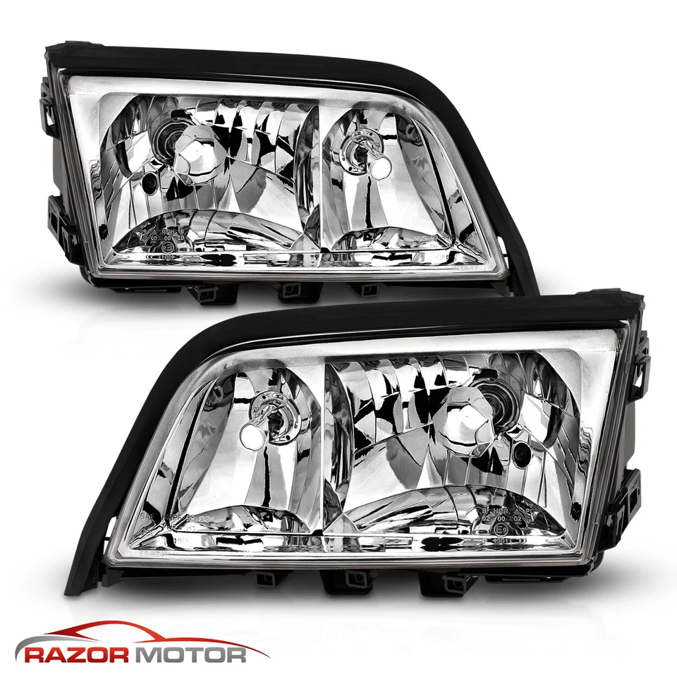 94-00 For Mercedes-Benz W202 C-Class 4DR Sedan Factory Style Chrome Headlights Foto 2 de 4