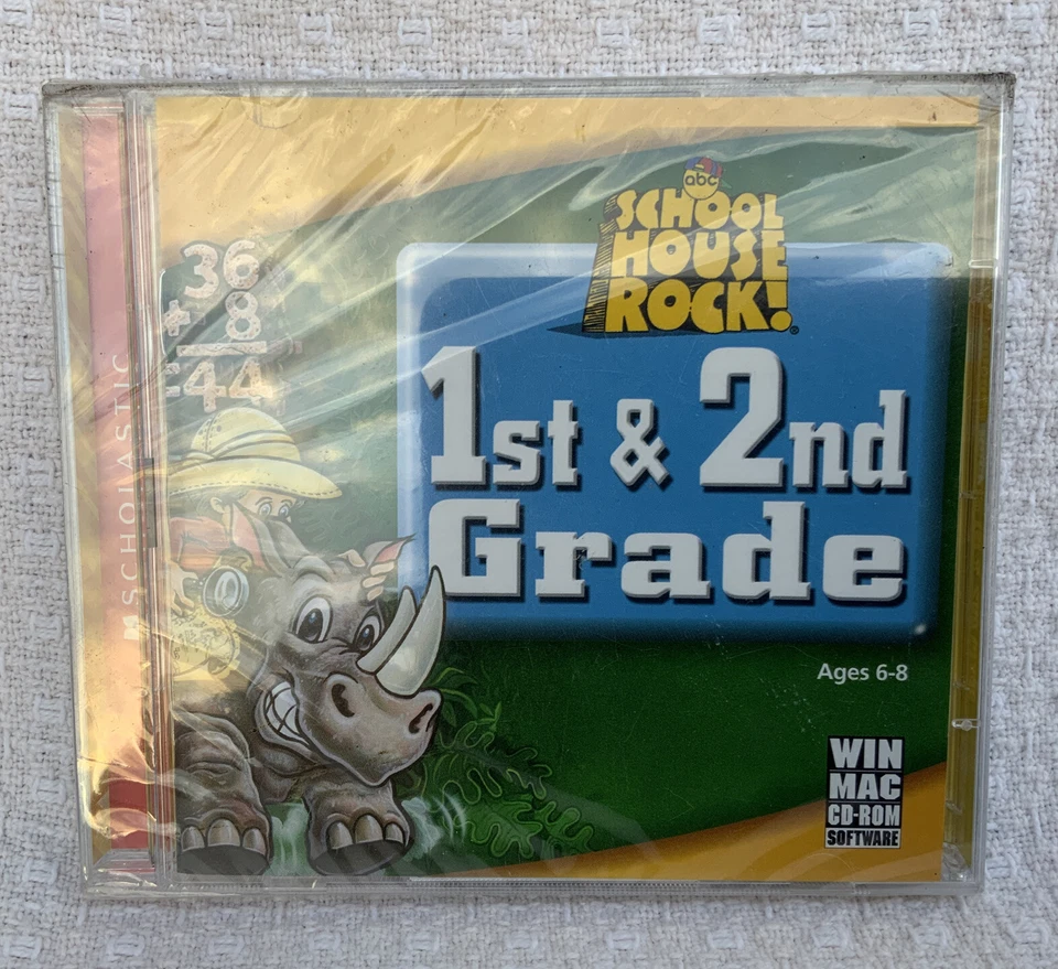 School House Rock 1st & 2nd Grade CD-ROM New Sealed - Image 2 of 3