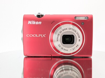 N.Mint]Nikon Coolpix S5100 Red 12.2MP Compact Digital from Japan