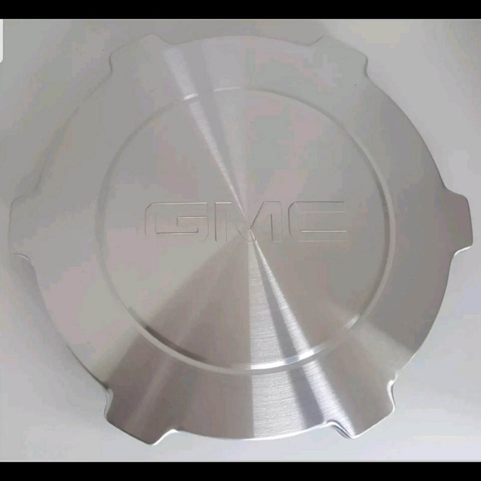 4 件全新 2004 - 2007 年 GMC SIERRA 1500 卡车 YUKON XL 17 英寸铝合金轮毂中心盖 — 第 2/4 张图片