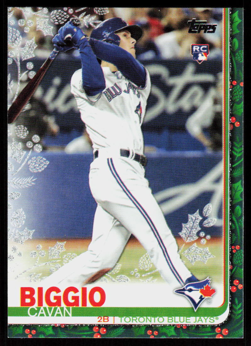 2019 Topps Holiday Cavan Biggio #HW189 BASEBALL Blue Jays RC Metallic