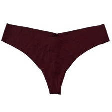 NWT AERIE Thong Sz M-L-XL Burgundy Purple