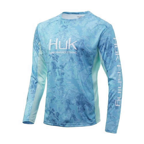 HUK Men's Icon X Camo 1/4 Zip Fishing Shirt - UPF 30+ Sun Protection, Moisture Wicking, Stain Resistant - View #6