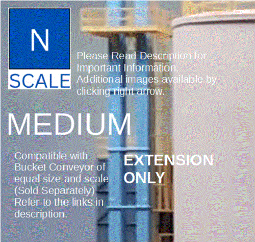 N Scale Bucket Conveyor Kit Expandable for Grain Elevator Structures - Bild 12 von 15