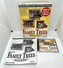 New Create Family Trees Quick  Easy CD-ROM
