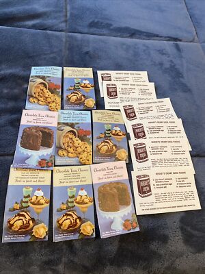 Vintage Lot Of 1960 s Hershey s Chocolate  Cocoa Recipe Pamphlets & Pudding!!!!!