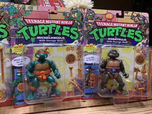 Las 4 figuras de acción TMNT 2022 Ralph, Mike, Don & Leo con carcasa de almacenamiento NUEVAS - Imagen 3 de 15