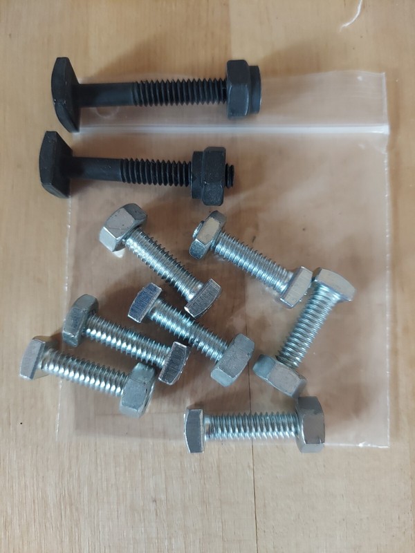 LOT of Square Headed Battery Bolts/nuts  1/4-20 