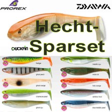 Daiwa Prorex Hecht Sparset Duckfin Shad 20 X 25,0cm Gummifisch Neu und Billig