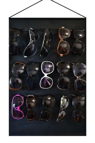 Lunettes de soleil rangement support d'affichage organisateur pour 15 lunettes pour porte murale - Photo 1/3