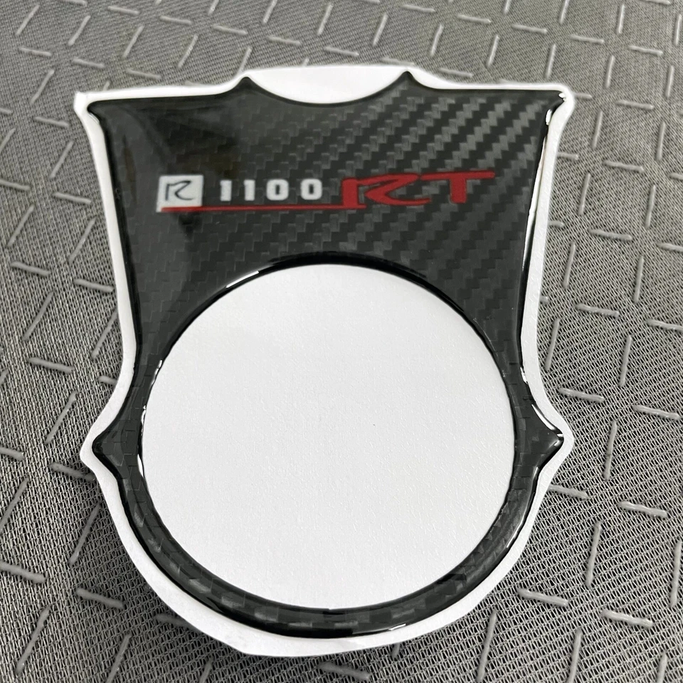 Defensor adhesivo triple yugo superior de fibra de carbono 3D para BMW R1100R / R1100RT  Foto 4 de 4