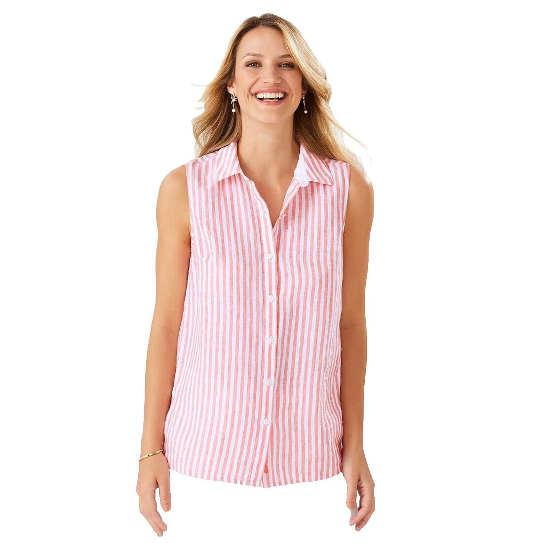 Camisetas a rayas de lino Tommy Bahama para Mujeres