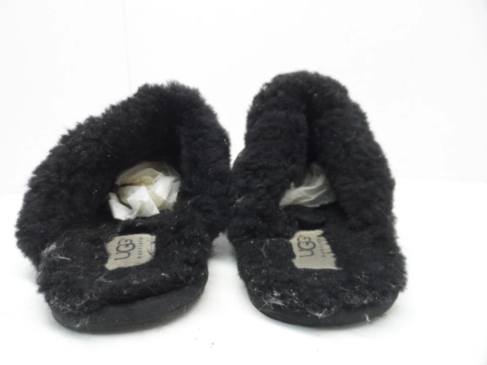 Zapatilla UGG Australia Mujer Scuffette II Piel de Oveja Negra Talla 5M Foto 4 de 4