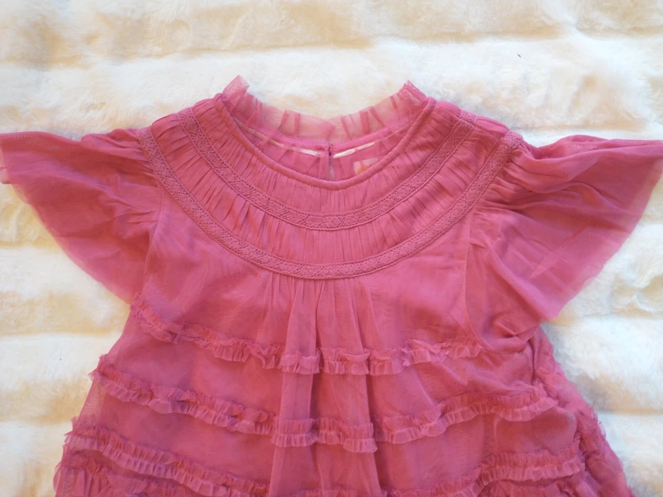 мини boden девочек 11-12 лет розовый трепетать платье  - Изображение 2 из 4