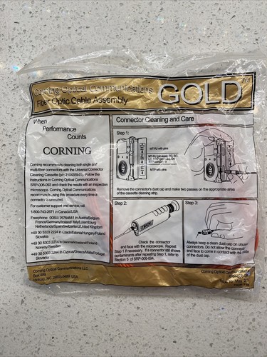 2 Stück Corning Gold 2F Glasfaser Jumper 3m, SRP-006-056, 050502B5120003M - Bild 6 von 7