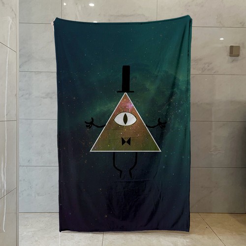 Gravity Falls Bill Code Fleece Blanket Cartoon Print Bed Blanket Sofa Blanket - Picture 21 of 54