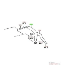 GENUINE TOYOTA PCV VALVE HOSE 2000-2003 ECHO 12261-21030
