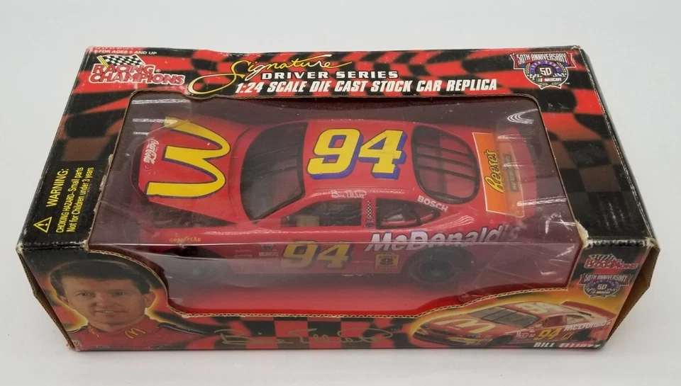 Racing Champions BILL ELLIOTT #94 1/24 Diecast McDonalds NASCAR 50 aniversario Foto 3 de 4