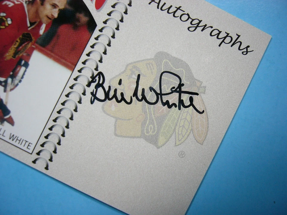 2004/05 IN THE GAME NHL FRANCHISES CARD A-BW BILL WHITE NM AUTO AUTOGRAPH ITG - Image 3 of 3