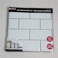 Lot Of 8 12 in. / 30.4 cm Self Adhesive Wall 3D Tiles by Tool Bench Hardware New