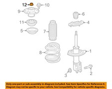 GM OEM 07-12 Equinox Front Suspension Struts Components-Top Nut 15251314
