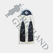 Horse Hair Sporran Thistle badge 3 Chamber 