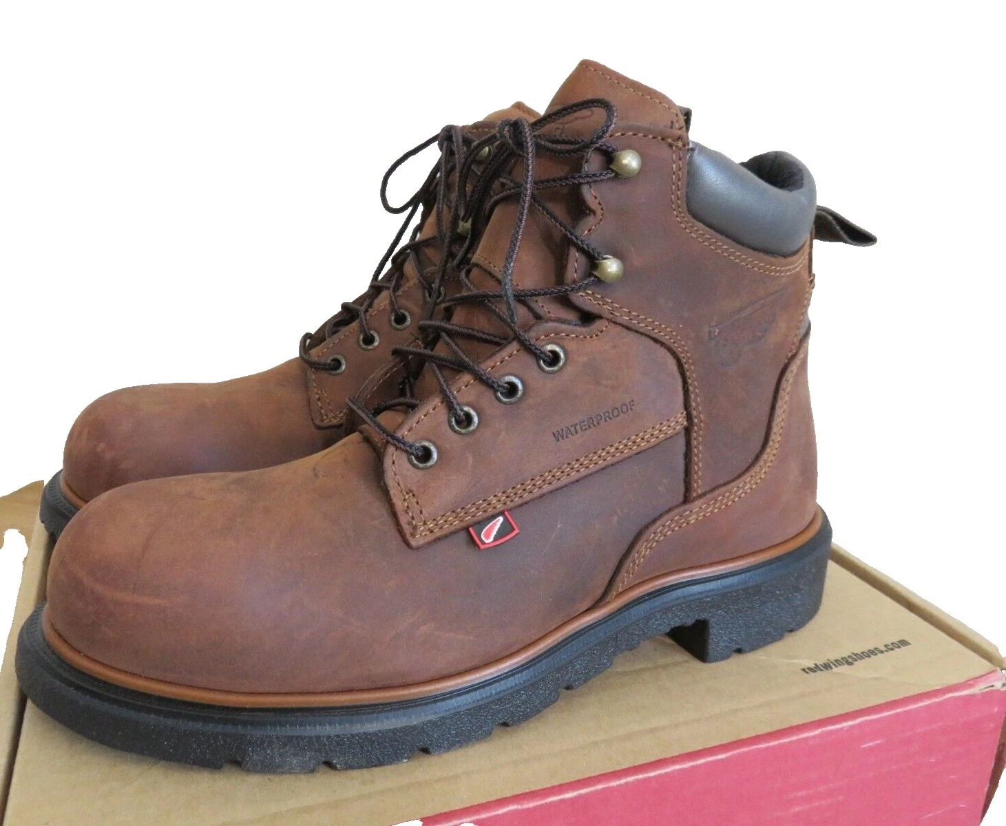 Biker hombre Red Wing Shoes sólidos Puntera De Acero