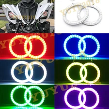 RGB halo ring for Yamaha Raptor 700 700R 06-20 headlight angel eye bluetooth DRL