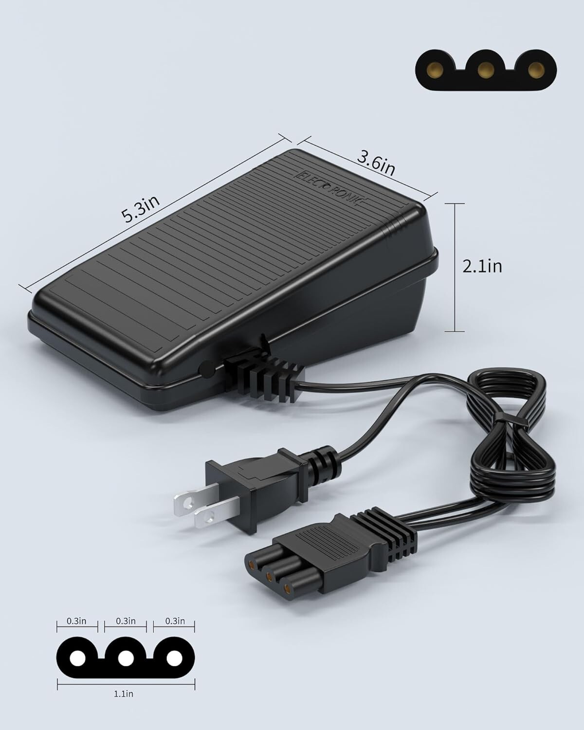 FOOT CONTROL+CORD for Janome 033770217 hd1000 hd3000 128 2212 7318 7933 3434d